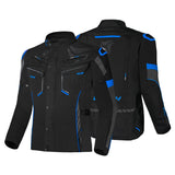 R-TECH KNIGHT RIDER  3 IN 1 TEXTIL CHAQUETA DE MOTO HOMBRE (LARGO) NEGRO ANTHRA AZUL
