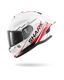 SHARK  SKWAL CUP SPEED-TECH Blanco Rojo NEGRO Casco De Moto
