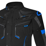 R-TECH KNIGHT RIDER  3 IN 1 TEXTIL CHAQUETA DE MOTO HOMBRE (LARGO) NEGRO ANTHRA AZUL