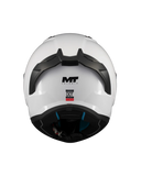 MT STINGER 2 PURE A0 CASCO INTEGRAL DE MOTO BLANCO PERLA BRILLO