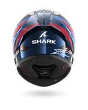 SHARK  SKWAL CUP REPLICA ZARCO GP DE FRANCE Azul Chrome  Rojo Casco De Moto