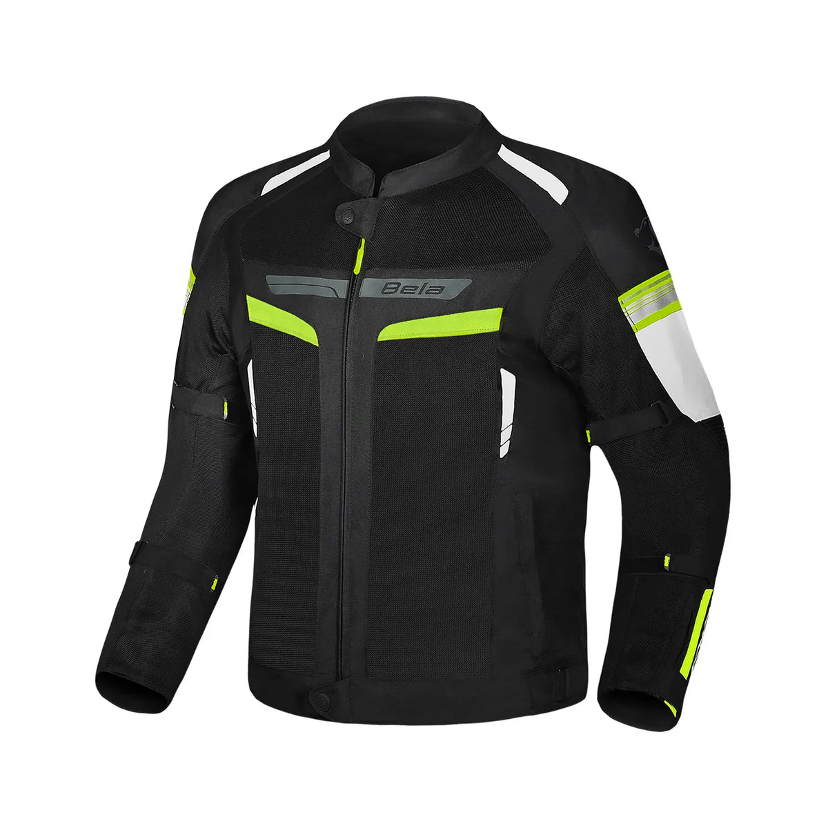 BELA SPRINTER CHAQUETA DE MOTO TEXTIL HOMBRE NEGRO AMARILLO FLUOR