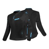 SHUA GRAVITY MESH LITE DONA JAQUETE TEXTIL NEGRE TURQUESE