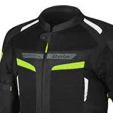 BELA SPRINTER CHAQUETA DE MOTO TEXTIL HOMBRE NEGRO AMARILLO FLUOR