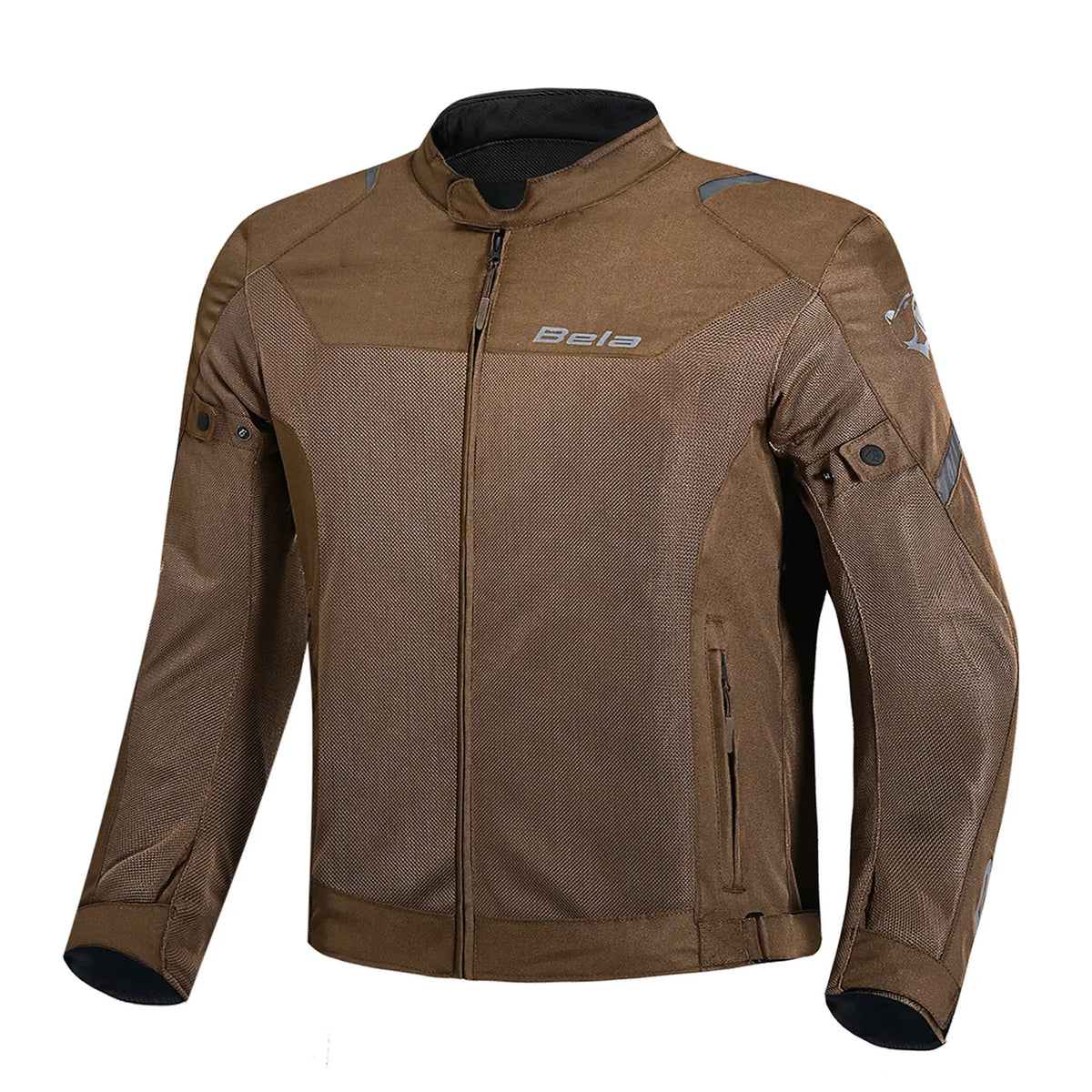BELA MESH PRO DE VERANO JAQUETE DE MOTO HOMES MARRON