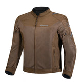 BELA MESH PRO DE VERANO JAQUETE DE MOTO HOMES MARRON