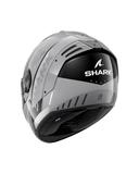 SHARK  SPARTAN RS SPEED-TECH  Plata Blanco NEGRO Casco De Moto