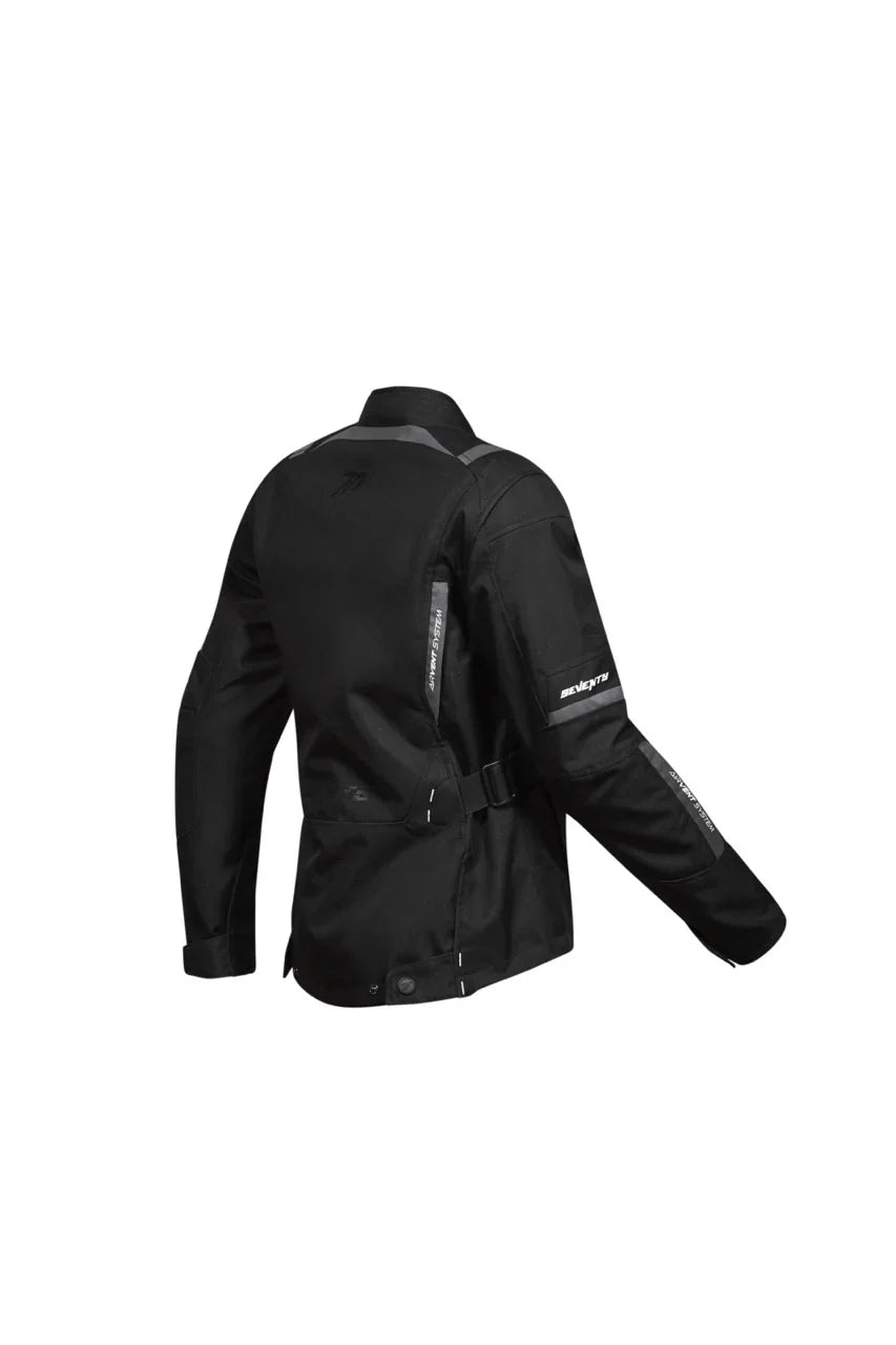 SEVENTY SD-JT85 TONALE Chaqueta de moto para mujer 4 estaciones NEGRA
