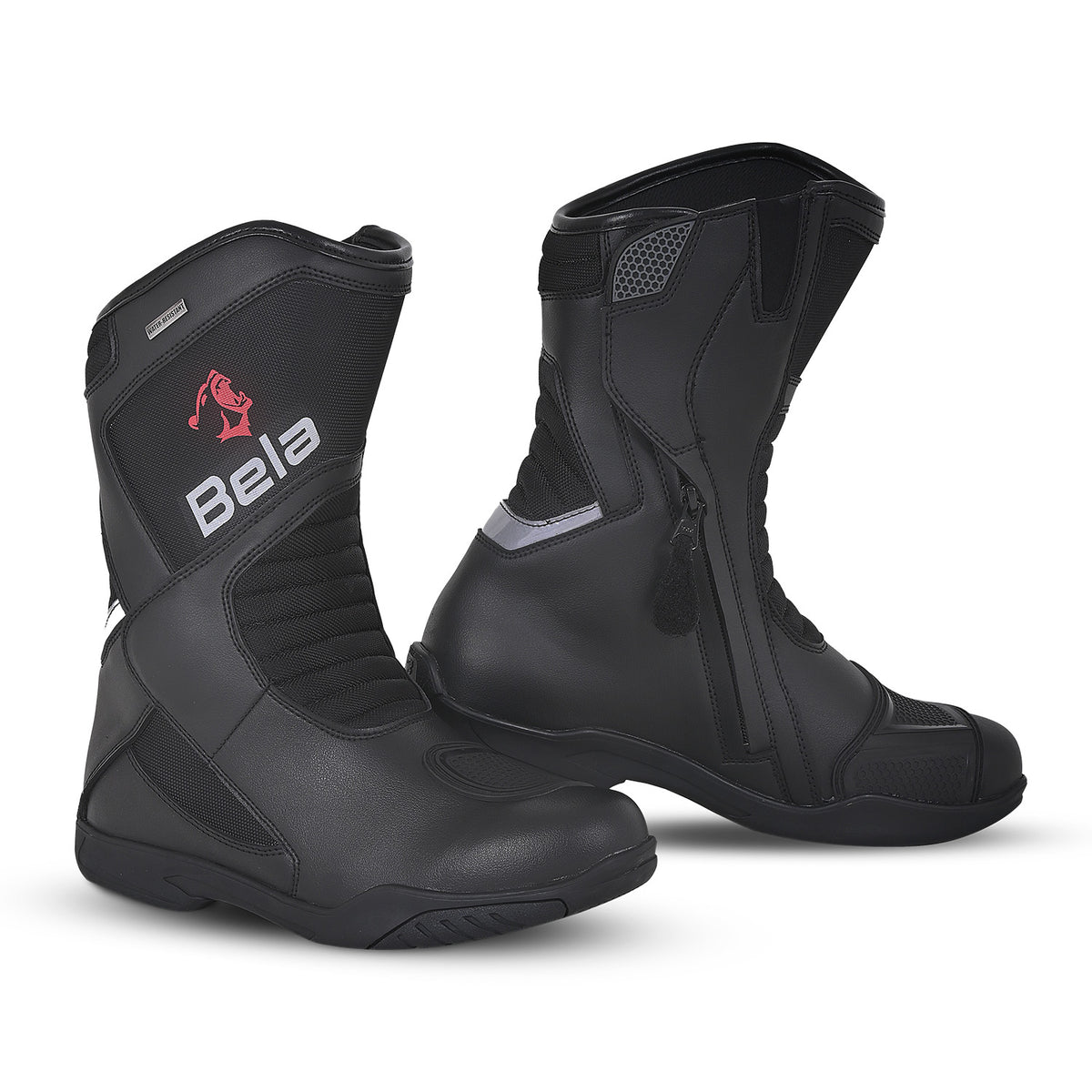 BELA AIR TECH WP CUIR CARRERES BOTA DE MOTO NEGRE