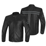 BELA STARK CHAQUETA DE MOTO PIEL GRIS OSCURO ANTRACITA