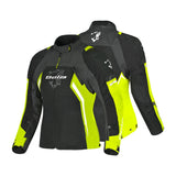 BELA ELANUR TEXTIL JAQUETE DE MOTO SENYORA NEGRE ANTHRACITA GROC