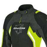 BELA ELANUR TEXTIL JAQUETE DE MOTO SENYORA NEGRE ANTHRACITA GROC