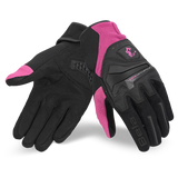 BELA STAR TEXTILE GUANTS  DE MOTO SENYORA ROSA NEGRE