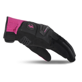 BELA STAR TEXTILE GUANTS  DE MOTO SENYORA ROSA NEGRE