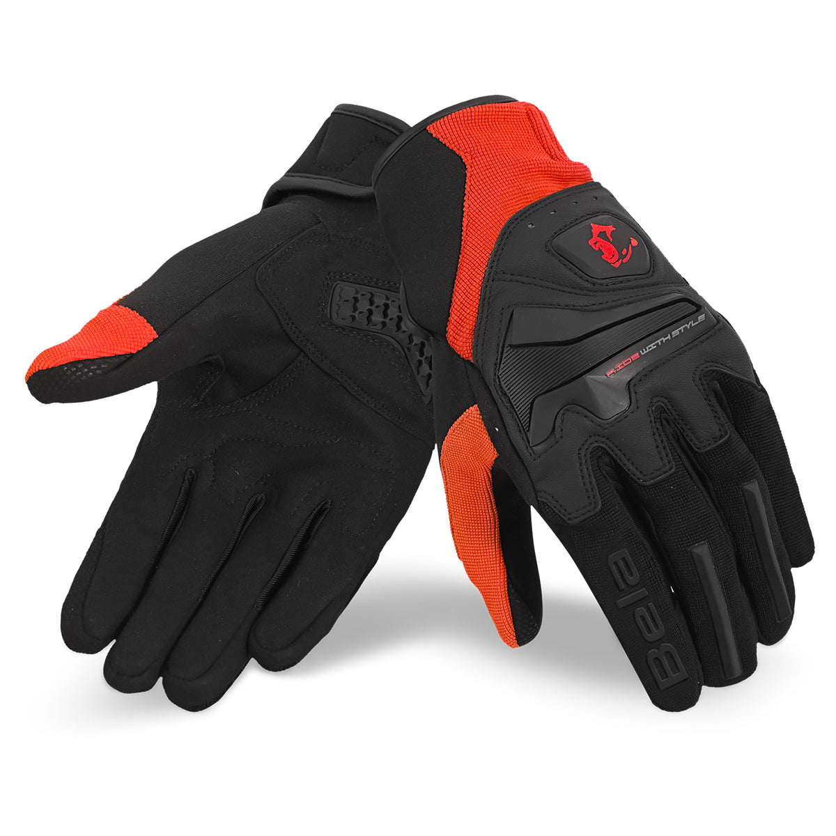 BELA - Guante Textil Star Man Rojo/Negro