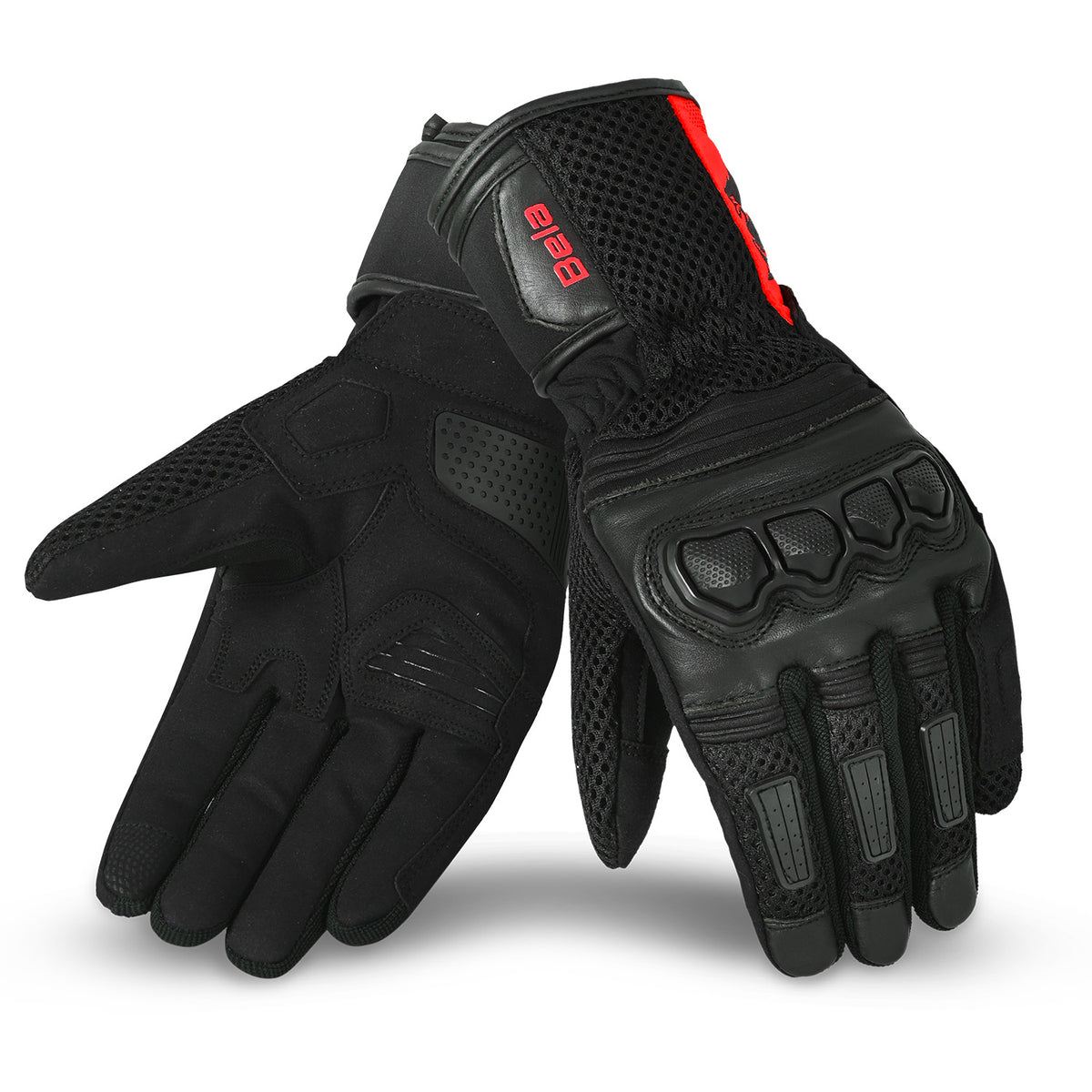 BELA TWIX TEXTIL GUANT DE MOTO DONA NEGRE VERMELL