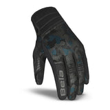 BELA CIRUS CAMO GUANTES DE MOTO TEXTIL VERANO NEGRO AZUL CAMO