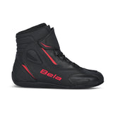 BELA MISSION CUIR URBAN BOTA DE MOTO HOME NEGRE VERMELL