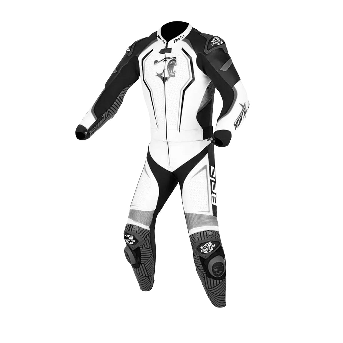 BELA NORTH STAR 2PC MONO DE MOTO NEGRE BLANC