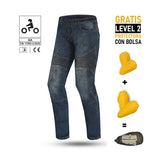 BELA - Pantalón Textil Denim CE Trophy (MXD-402) Blau