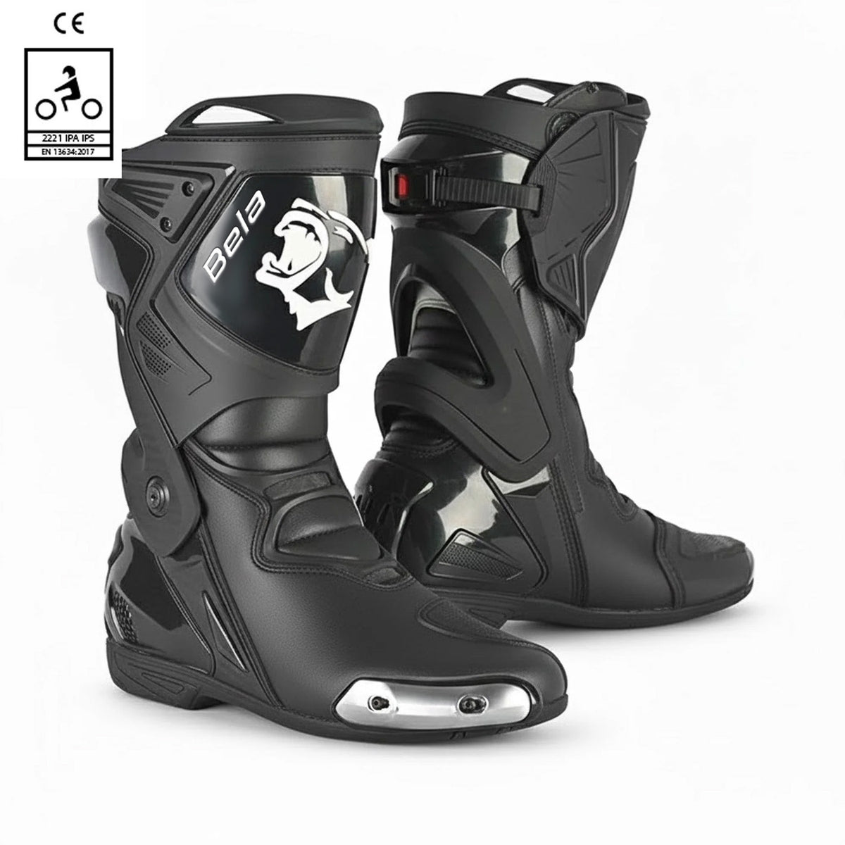 BELA RACE PRO (R-6) CARRERES BOTA DE MOTO NEGRE