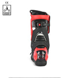 BELA RACE PRO (R-6) CUIR CARRERES BOTA DE MOTO BLANC NEGRE VERMELL
