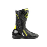 BELA - Botas Piel Thunder Racing Negro/Amarillo Fluor