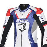 BELA X RACE MONO 1PC MOTO DE HOME BLANC NEGRE BLAU