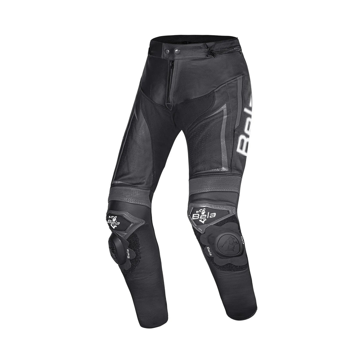 BELA BEAST PANTALON CUIR HOME NEGRE ANTHIRA BLANC