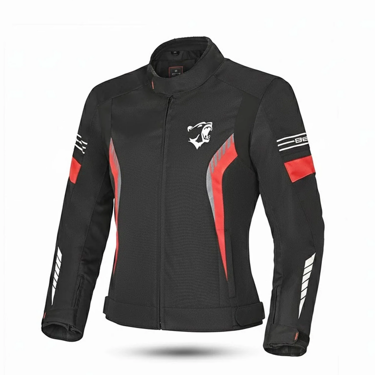 BELA BRADLEY DE TEXTIL JAQUETE DE MOTO SENYORA NEGRO ROJO