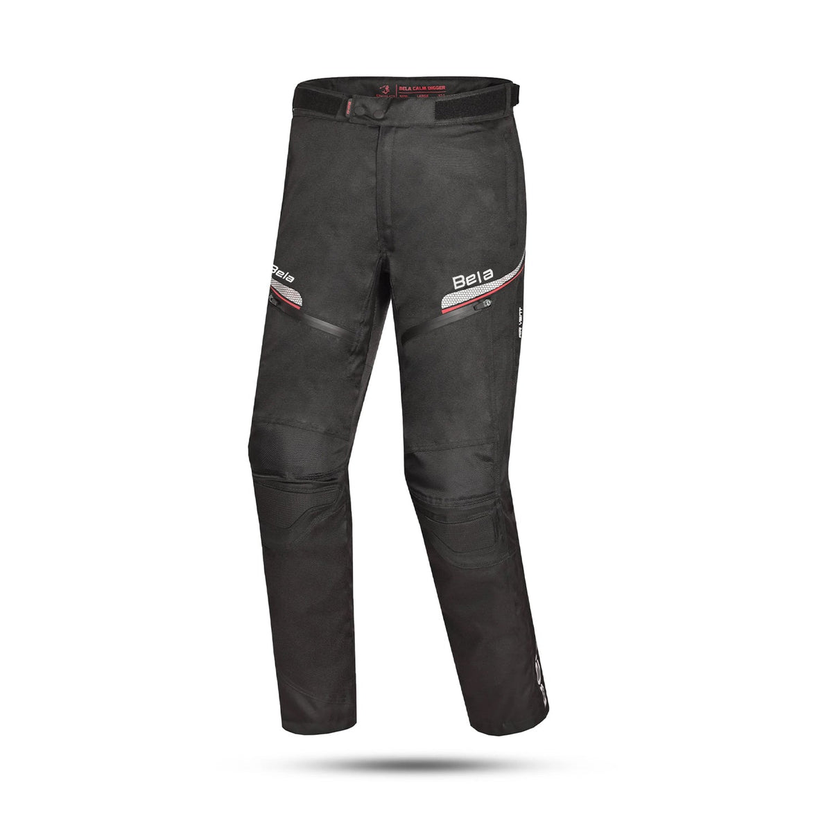 BELA CALM DIGGER PANTALON DE MOTO HOMBRE 30 L NEGRO ROJO
