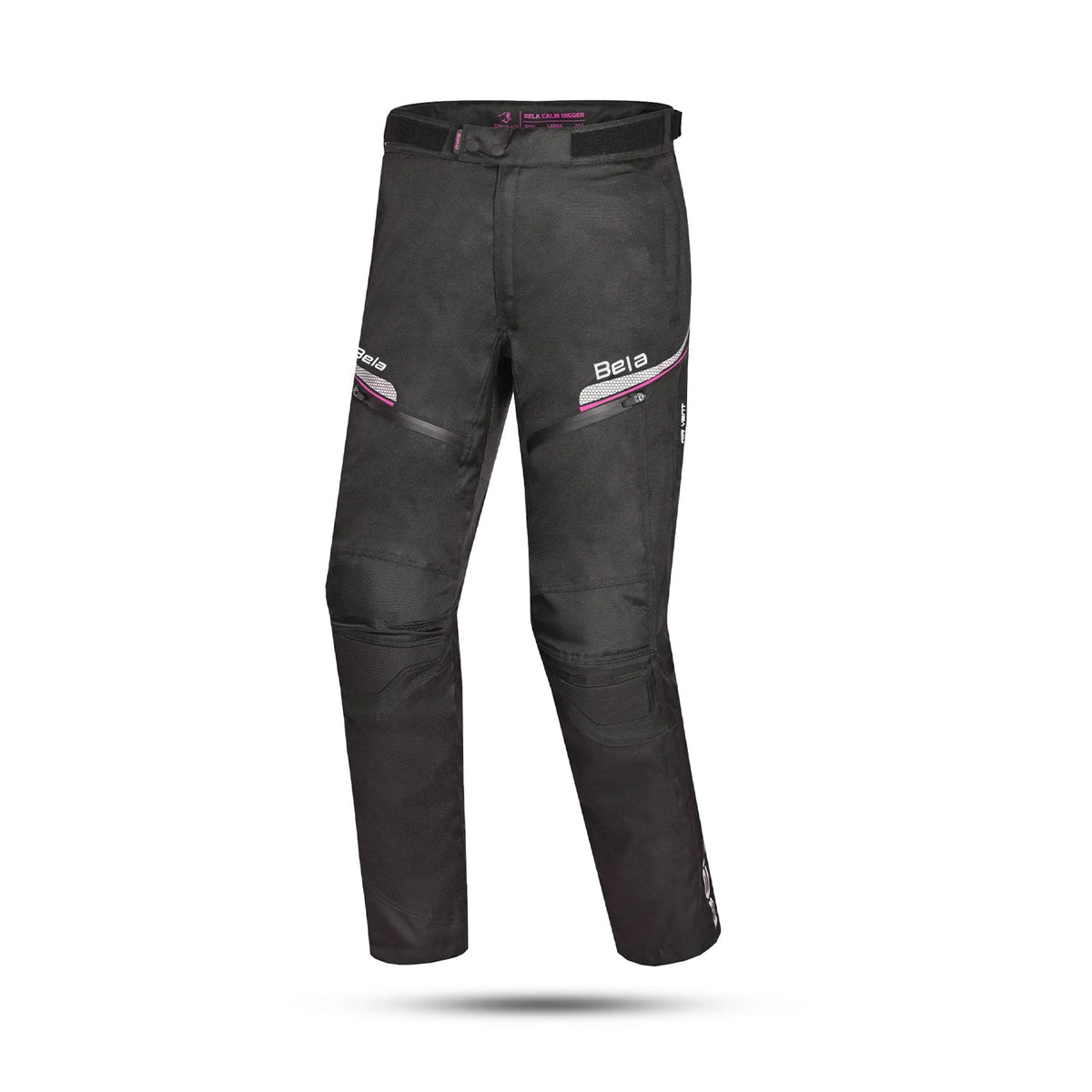 BELA CALM DIGGER PANTALON DE MOTO MUJER TEXTIL 30L NEGRO ROSA