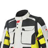 BELA CROSSROAD EXTREME WP 3 IN 1 CHAQUETA DE MOTO DE HOMBRE HIELO GRIS AMARILLO FLOUR