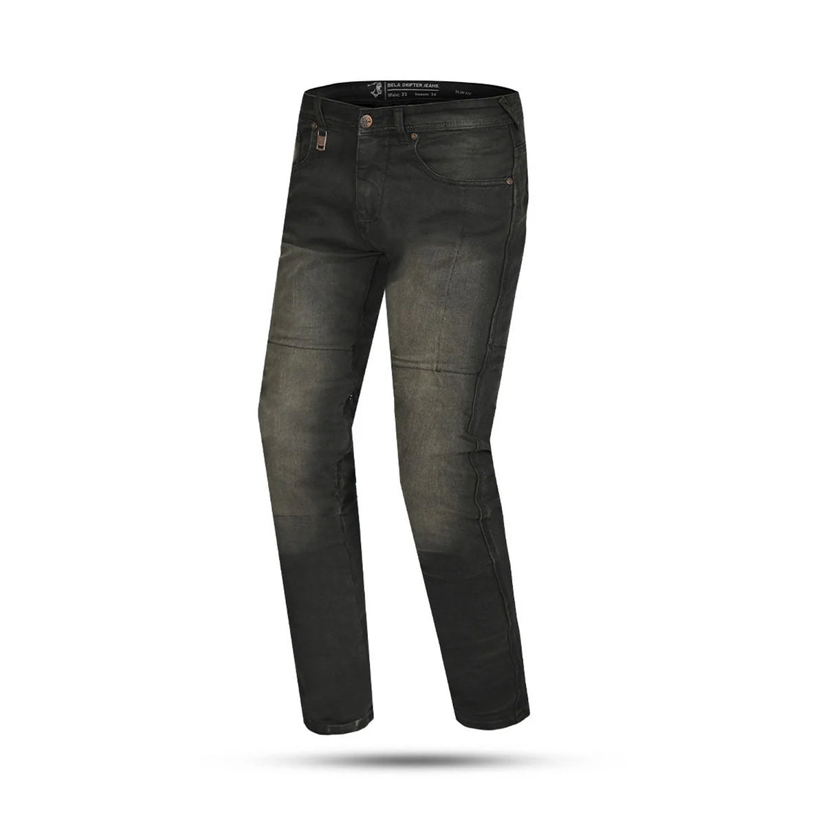 BELA DRIFTER TEXAN PANTALON DENIM 34L NEGRE KHAKI TINT