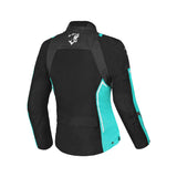 BELA ELANUR TEXTIL JAQUETE DE MOTO SENYORA NEGRE TURQUESA