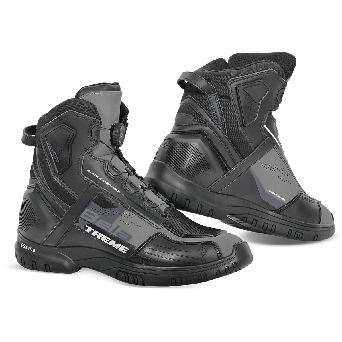 BELA EXTREME FORCE BOTAS DE MOTO NEGRO GRIS