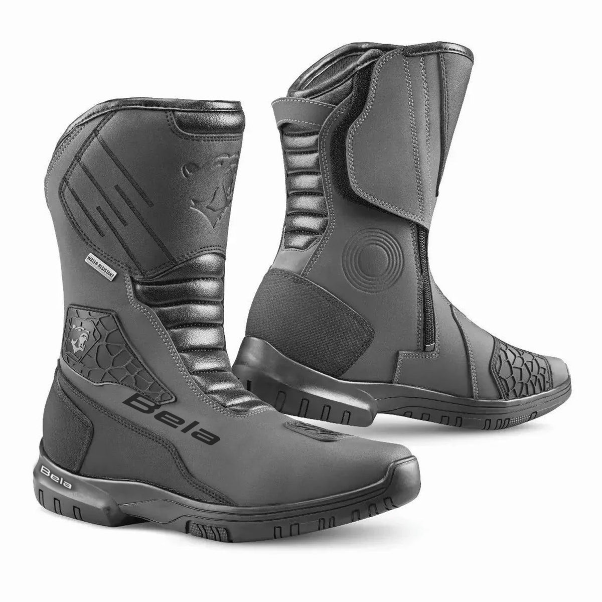 BELA GLADIATOR CUIR GIRA BOTA DE MOTO NEGRE GIRS