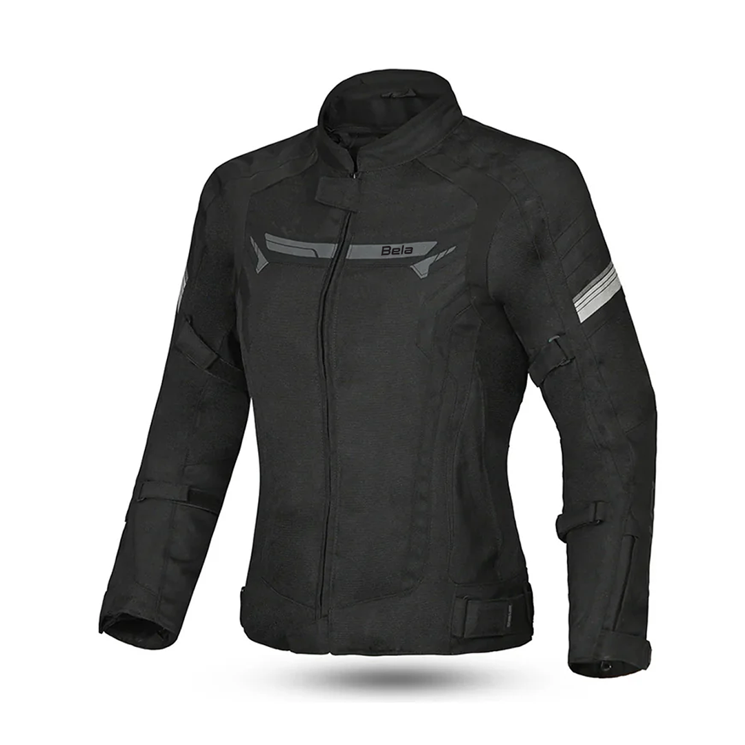 BELA HIGHLAND DONA MOTO CHAQUETA TEXTIL NEGRE GRIS