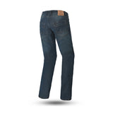 BELA KEVIN JEANS DE MOTO HOMBRE 32L DIRTY AZUL