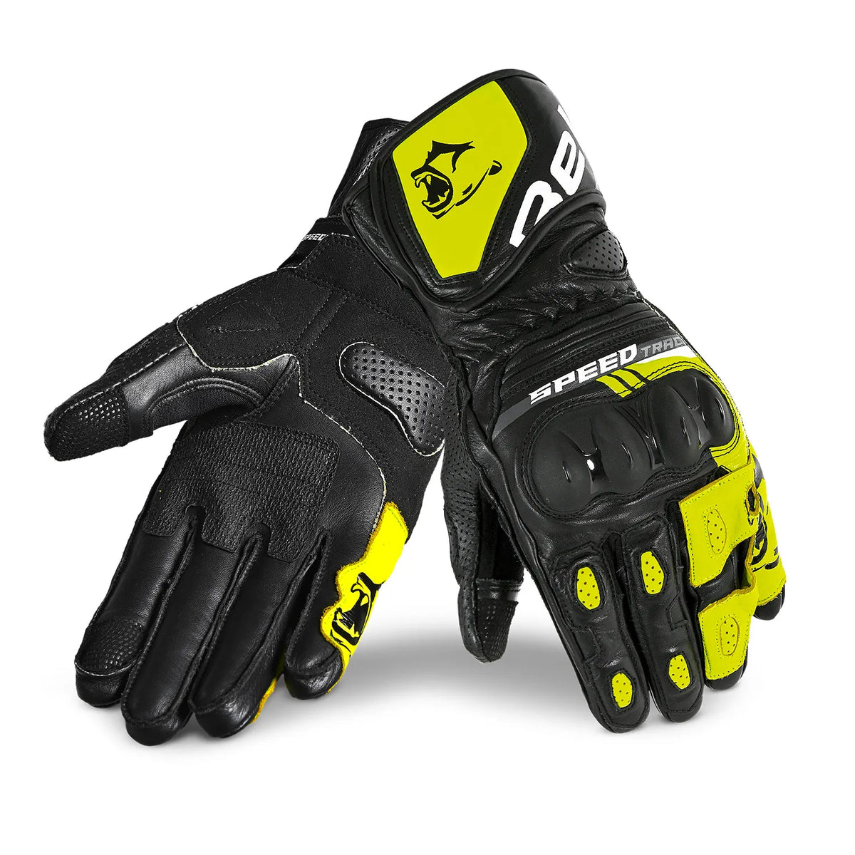 BELA LEMOX RACING GUANTS  DE MOTO HOMES NEGRE F GROC