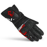 BELA LEMOX CUIR GUANTS DE MOTO HOMES NEGRE VERMELL