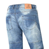 BELA PISTON PANTALON DE HOMBRE JEANS 32L  AZUL CON SPRAY