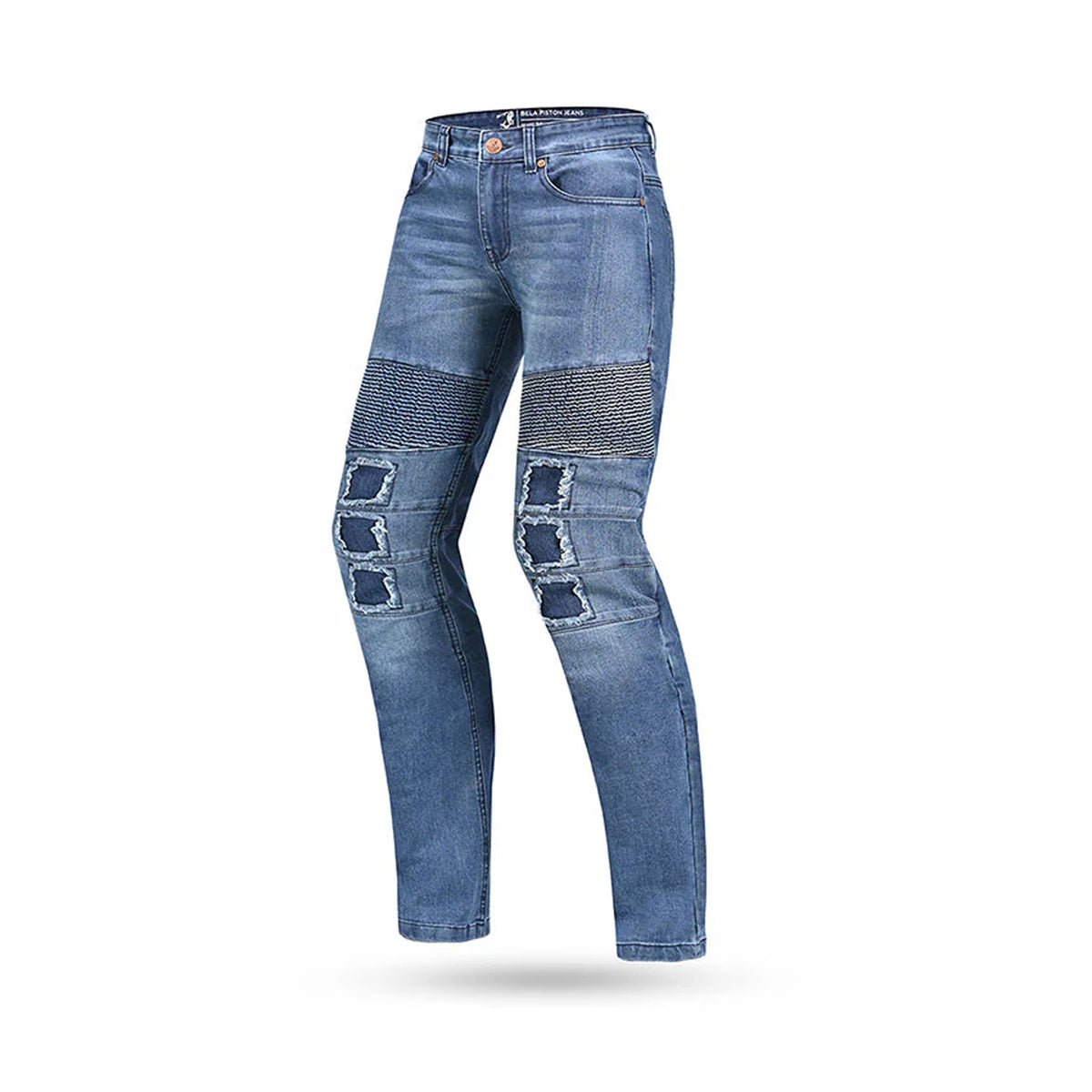 BELA Pantalon Piston Denim 34L Jeans Azul