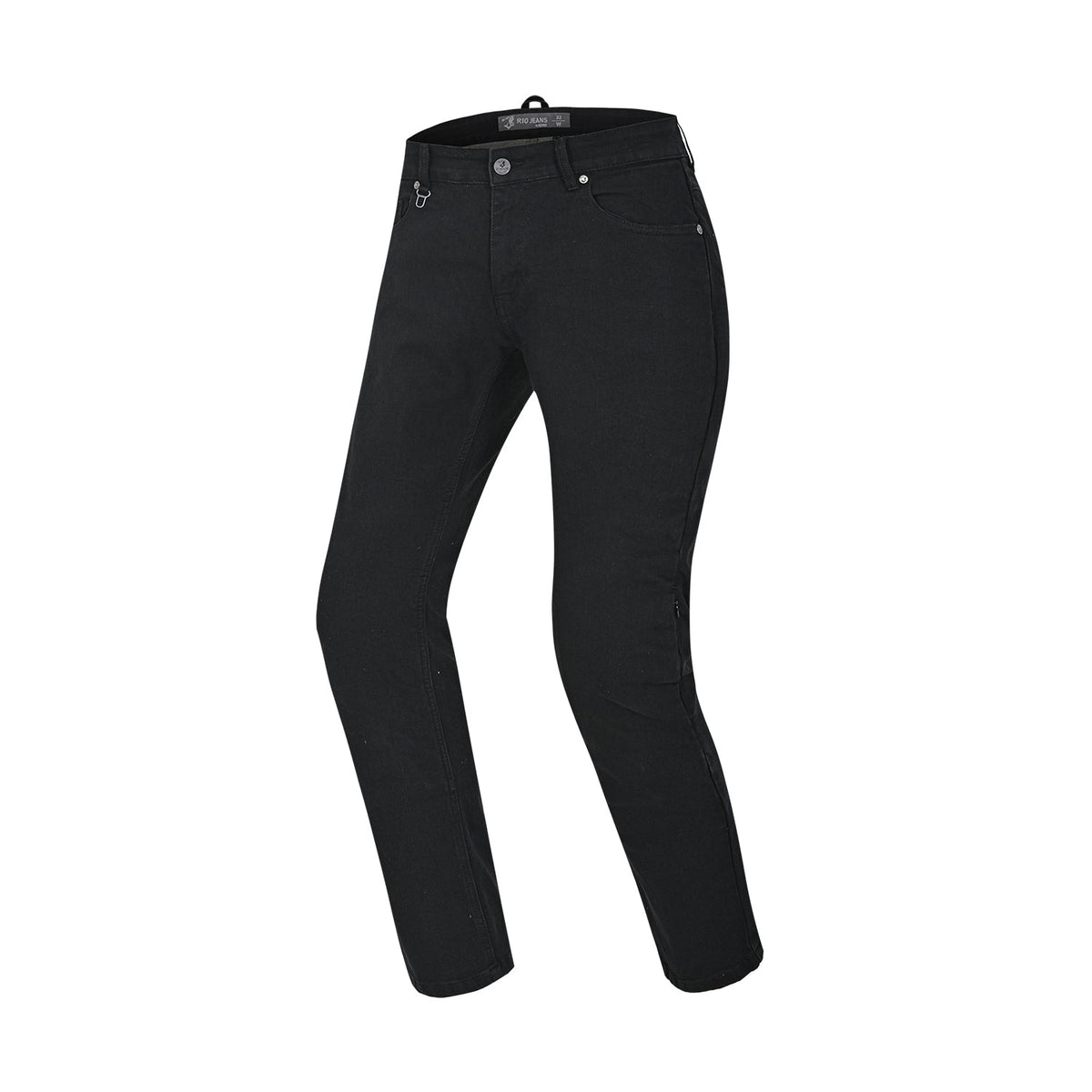 BELA RIO JEANS DE MOTO 32L HOMBRE JET NEGRO