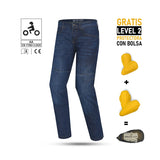 BELA ROCKER JEANS DE MOTO HOMBRE 34L AZUL