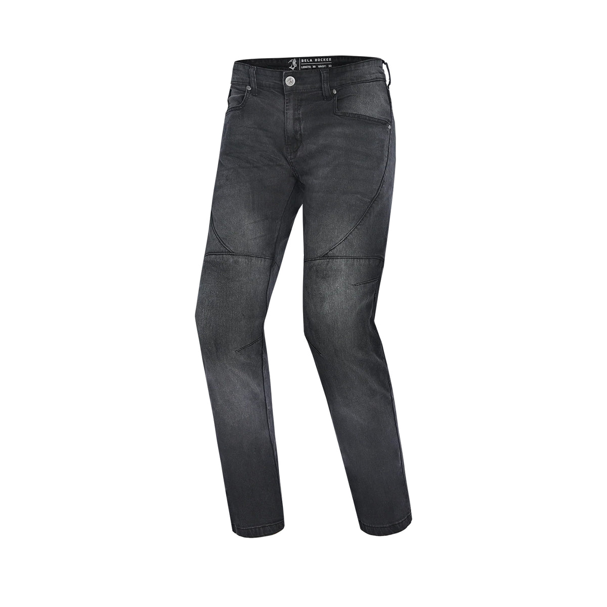 BELA ROCKER TEXAN PANTALON DENIM HOME 34L NEGRE SPRAY