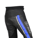 BELA ROCKET PANTALÓN MOTO PIEL HOMBRE NEGRO AZUL