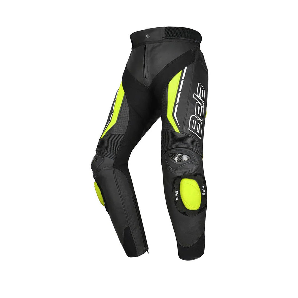 BELA ROCKET PANTALON DE MOTO MUJER PEIL NEGRO AMARILLO FLOUR
