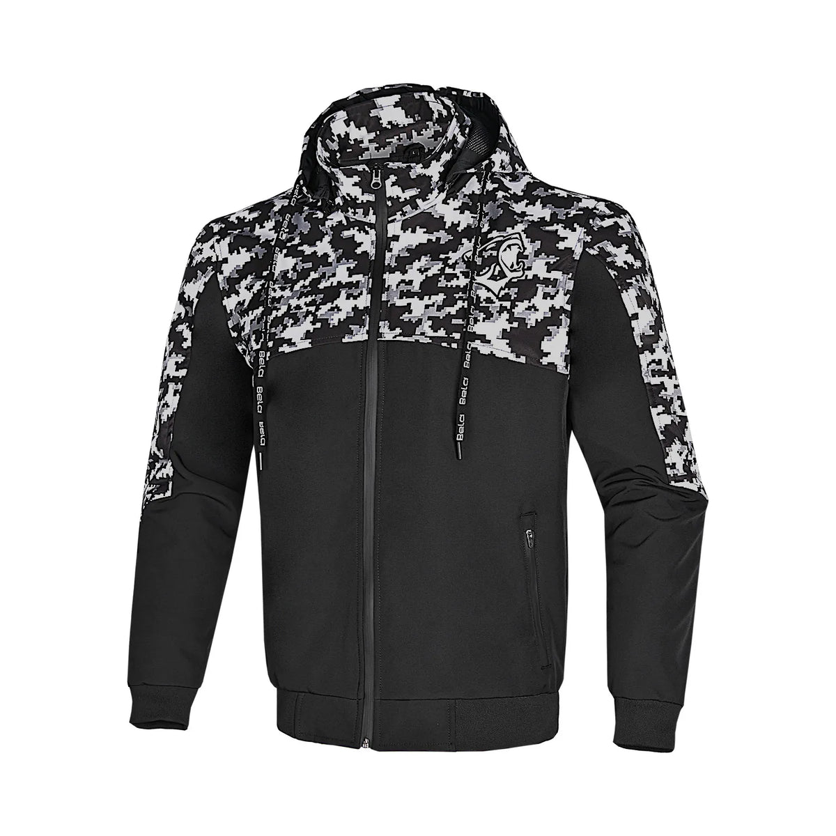 BELA CAMO RUSH HOODIE JAQUETE DE MOTO NEGRE GRIS OSCURO