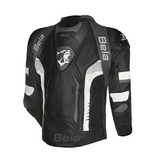 BELA  X RACE JAQUETE CUIR HOME NEGRE ANTHRA BLANC